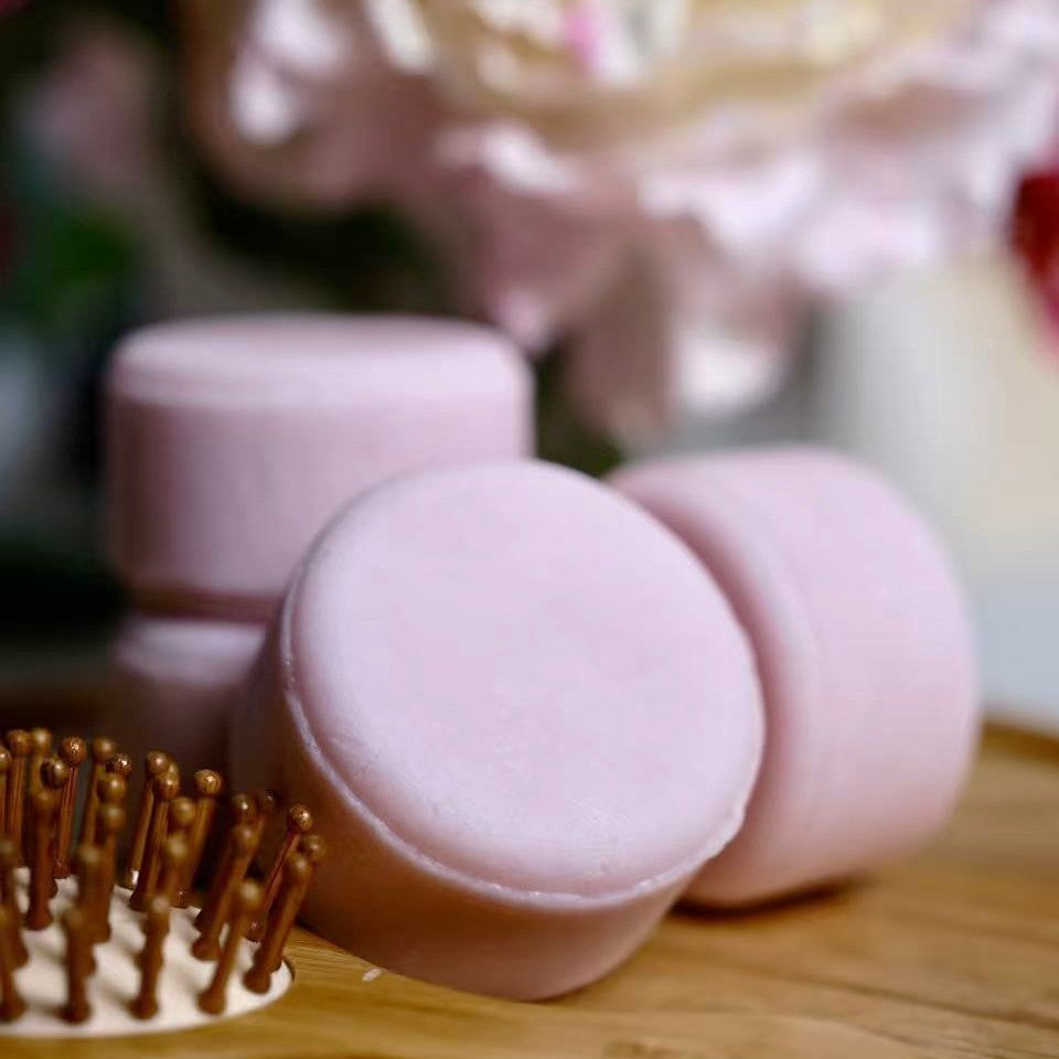 Shampoo Bar - For Dry / Curly Hair - Rosy Glow
