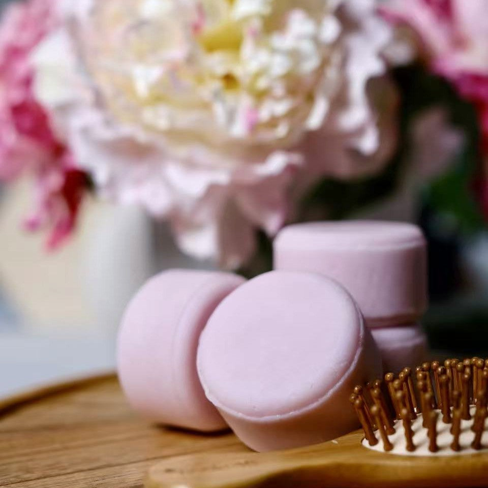 Shampoo Bar - For Dry / Curly Hair - Rosy Glow