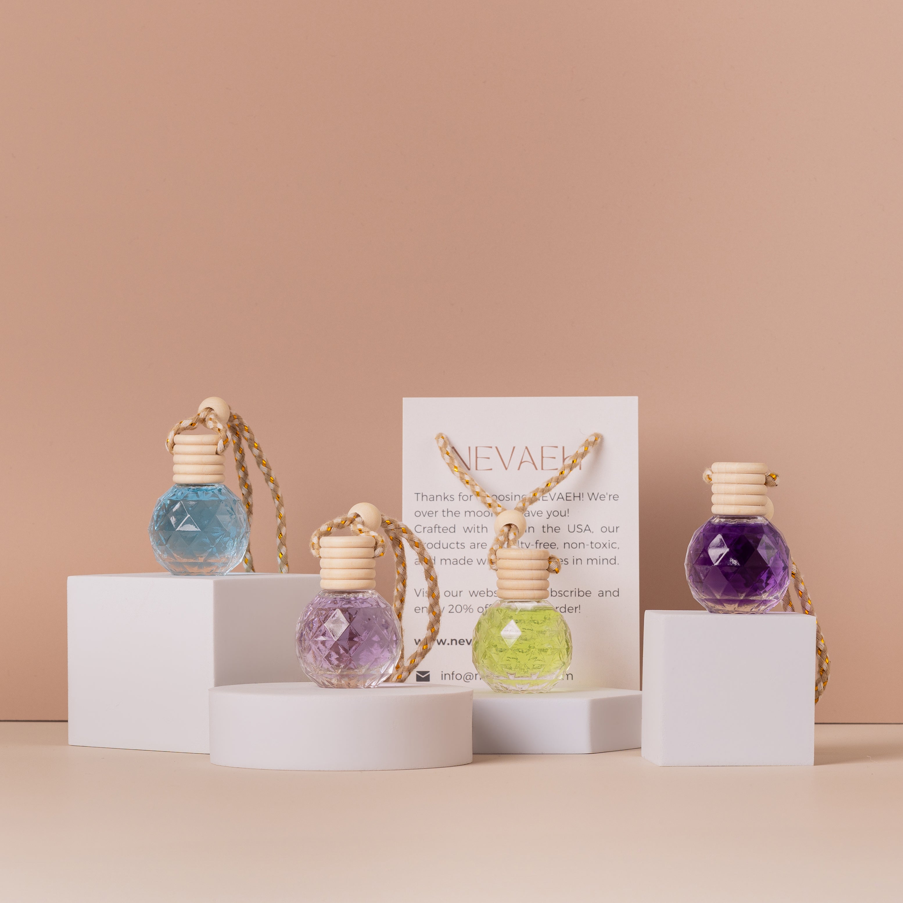 Gift Set - Car Air Freshener - Crystal Orb Collection (4 Piece)