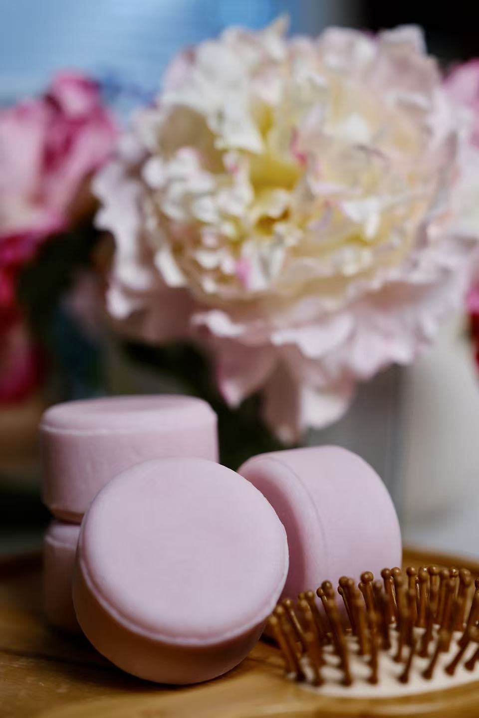 Shampoo Bar - For Dry / Curly Hair - Rosy Glow